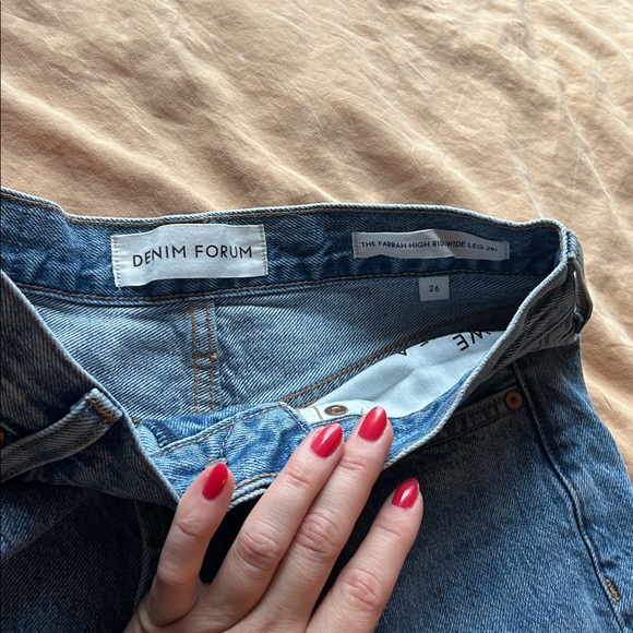 Aritzia Denim Forum Farrah High Rise Wide Leg - Picture 4 of 4